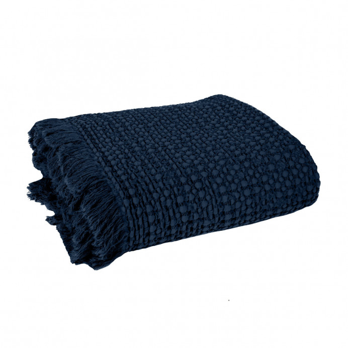 Harmony Textile - Haomy Couvre-lit et Plaid TEMPO en Coton Nid d'Ab...