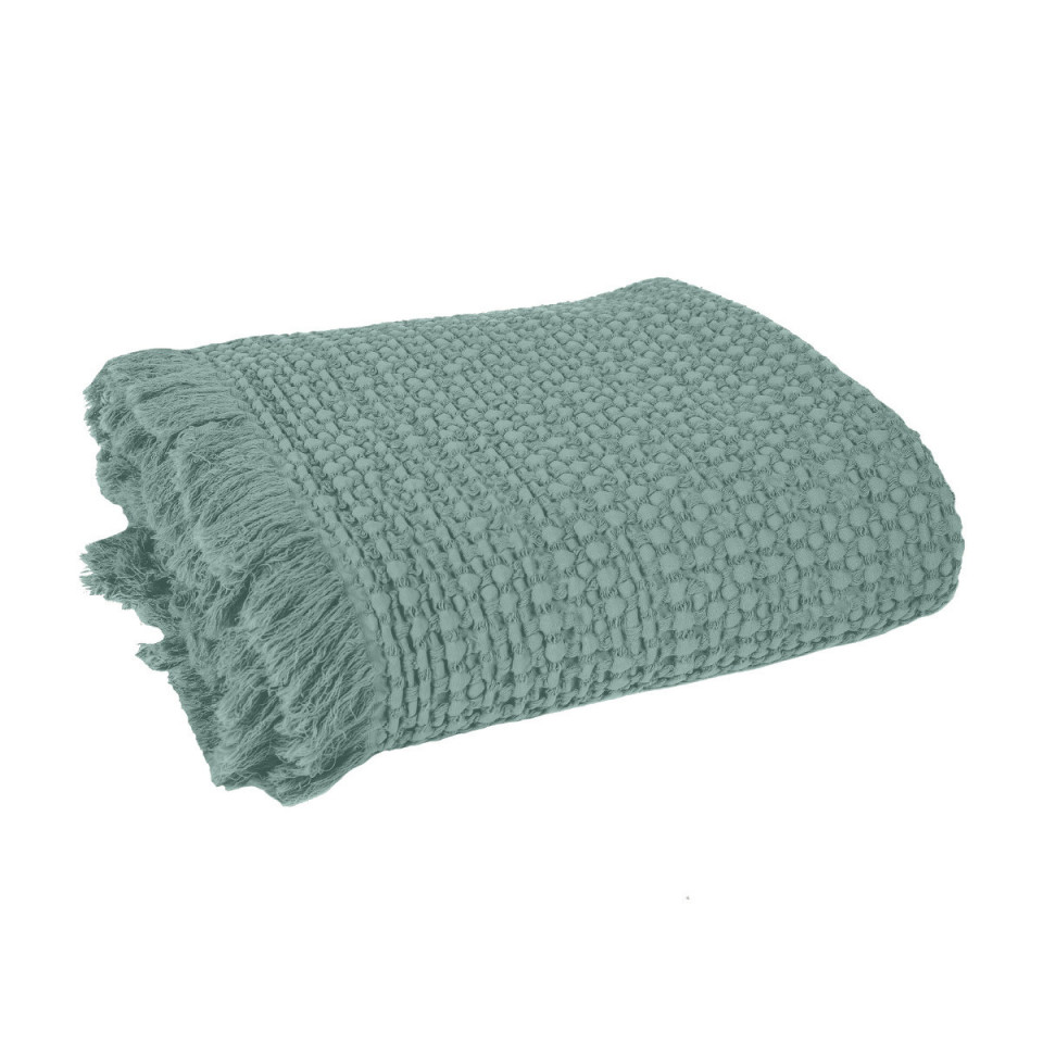 Couvre-lit et Plaid TEMPO en Coton Nid d'Abeille