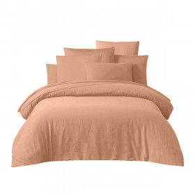 Drap Housse TALOA en Satin de Coton Lavé Stoné  