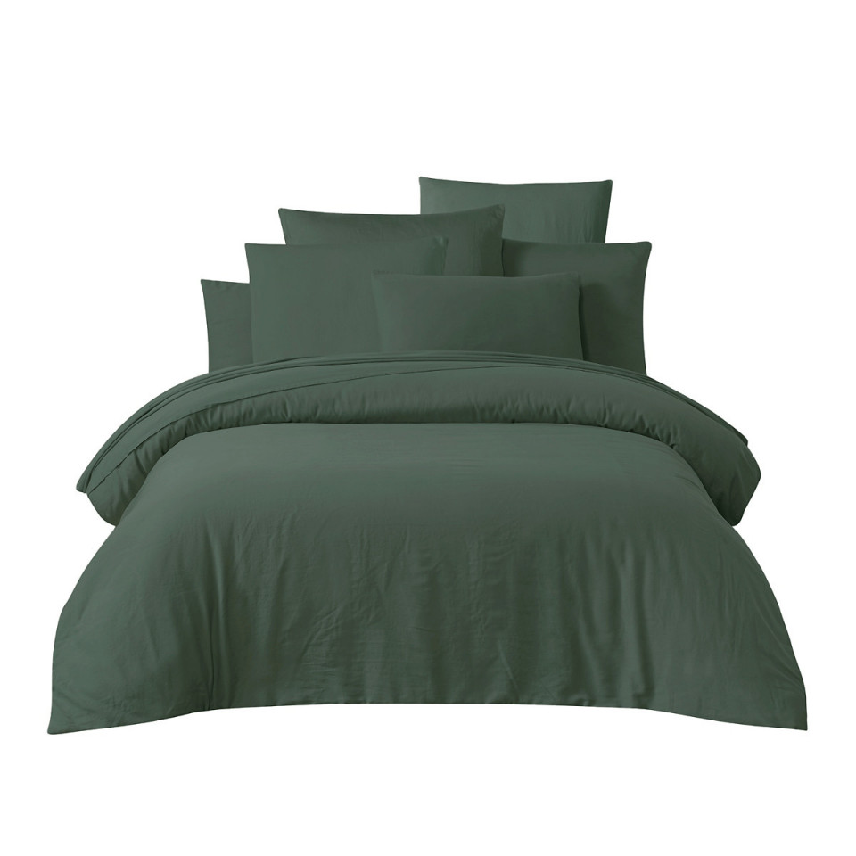 Drap Housse TALOA en Satin de Coton Lavé Stoné  