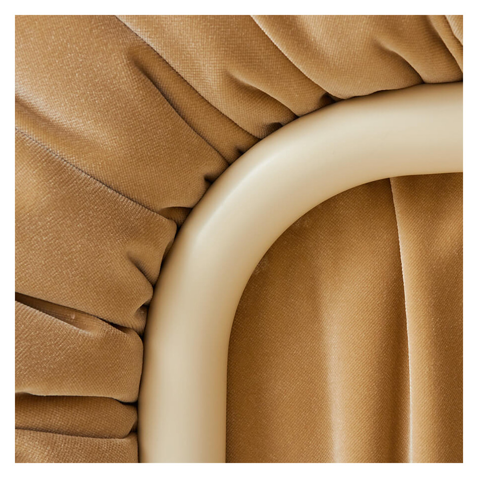 Fauteuil lounge Arc - royal velvet cream