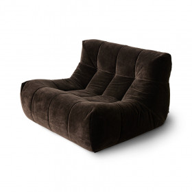 Fauteuil Royal Velvet Espresso - HK Living