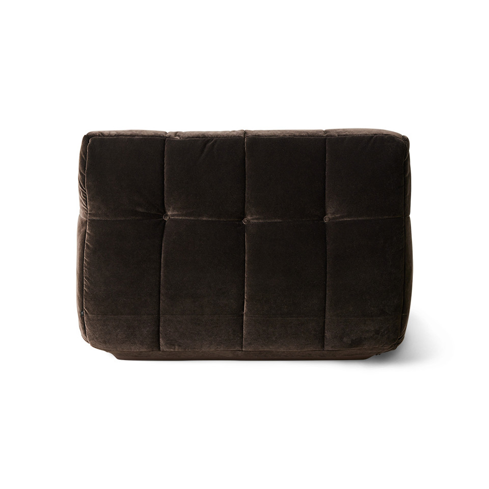 Fauteuil Royal Velvet Espresso - HK Living