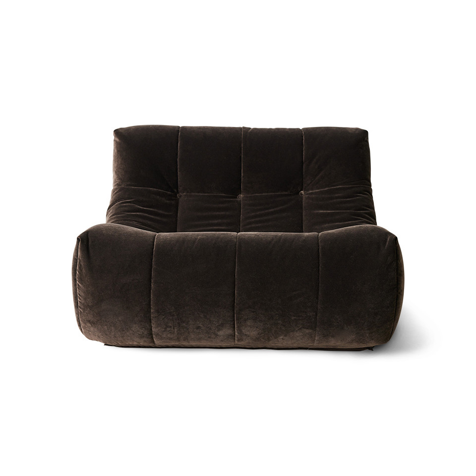 Fauteuil Royal Velvet Espresso - HK Living