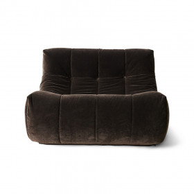 Fauteuil Royal Velvet Espresso - HK Living