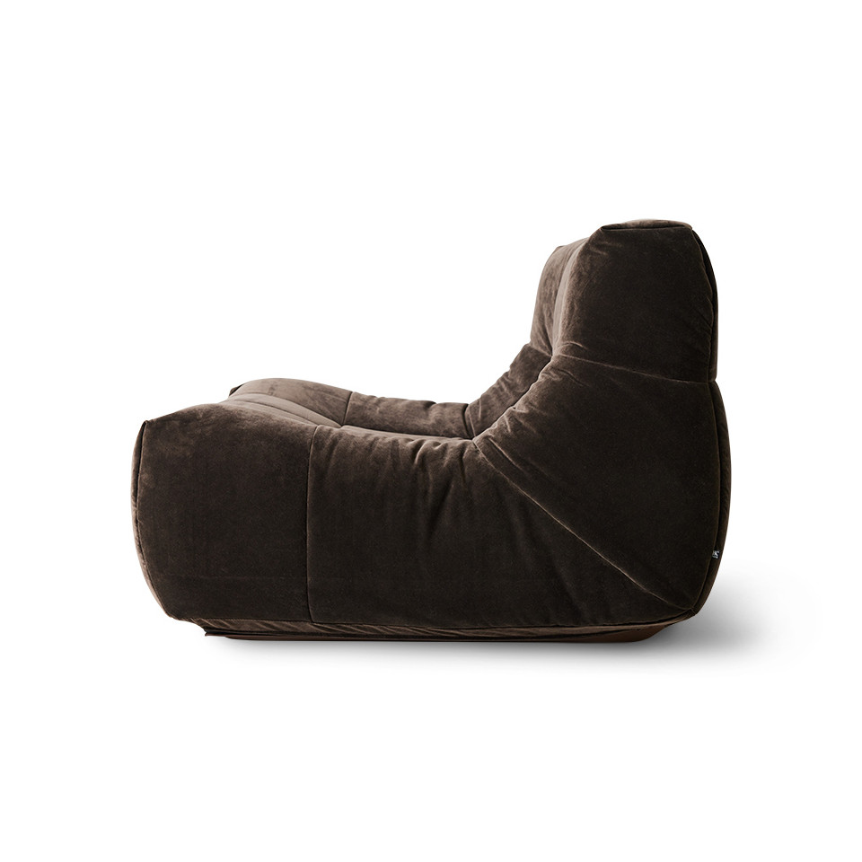 Fauteuil Royal Velvet Espresso - HK Living