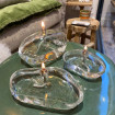 Lampe à Huile Galet en Verre