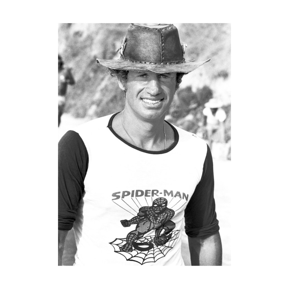 Affiche Belmondo Noir et Blanc Spiderman - IMPRESSION LIN
