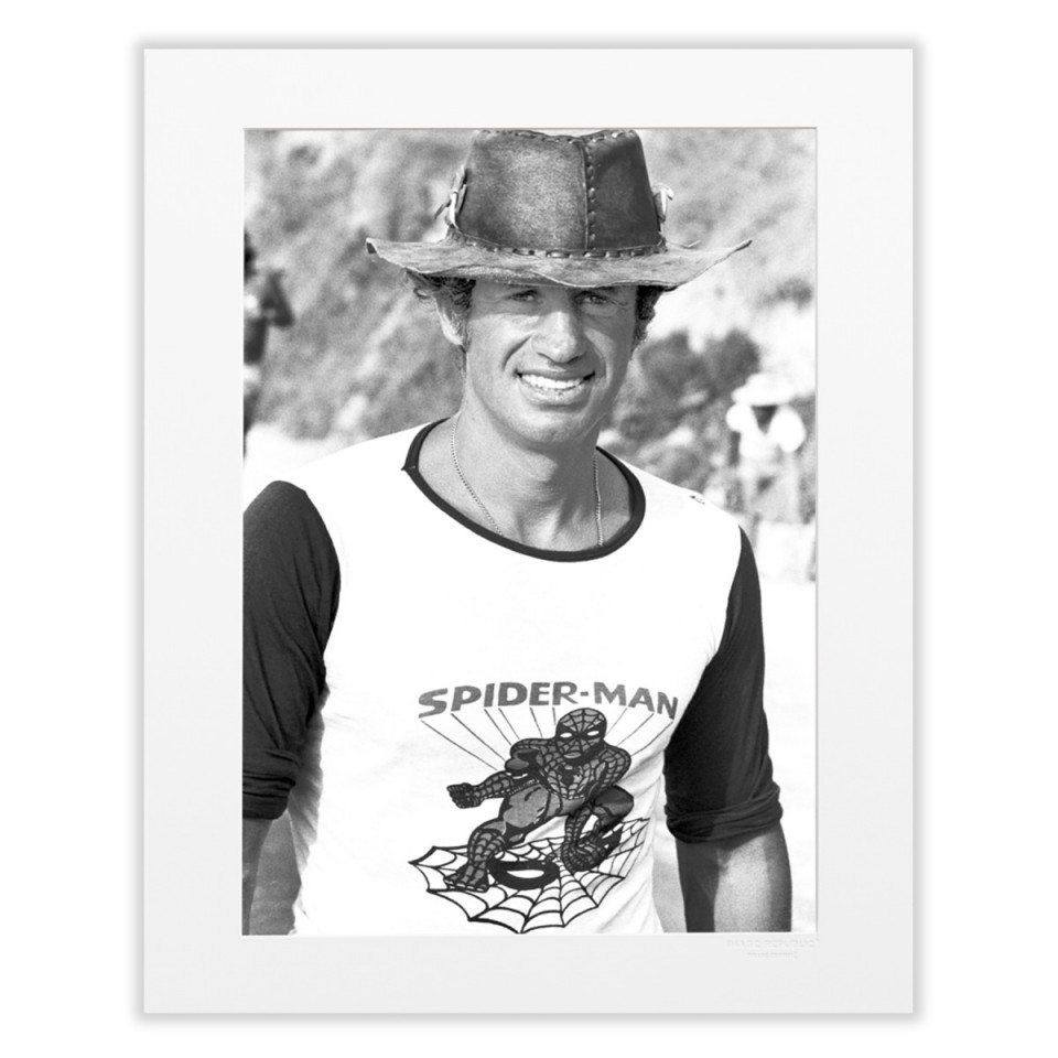 Affiche Belmondo Noir et Blanc Spiderman - IMPRESSION LIN