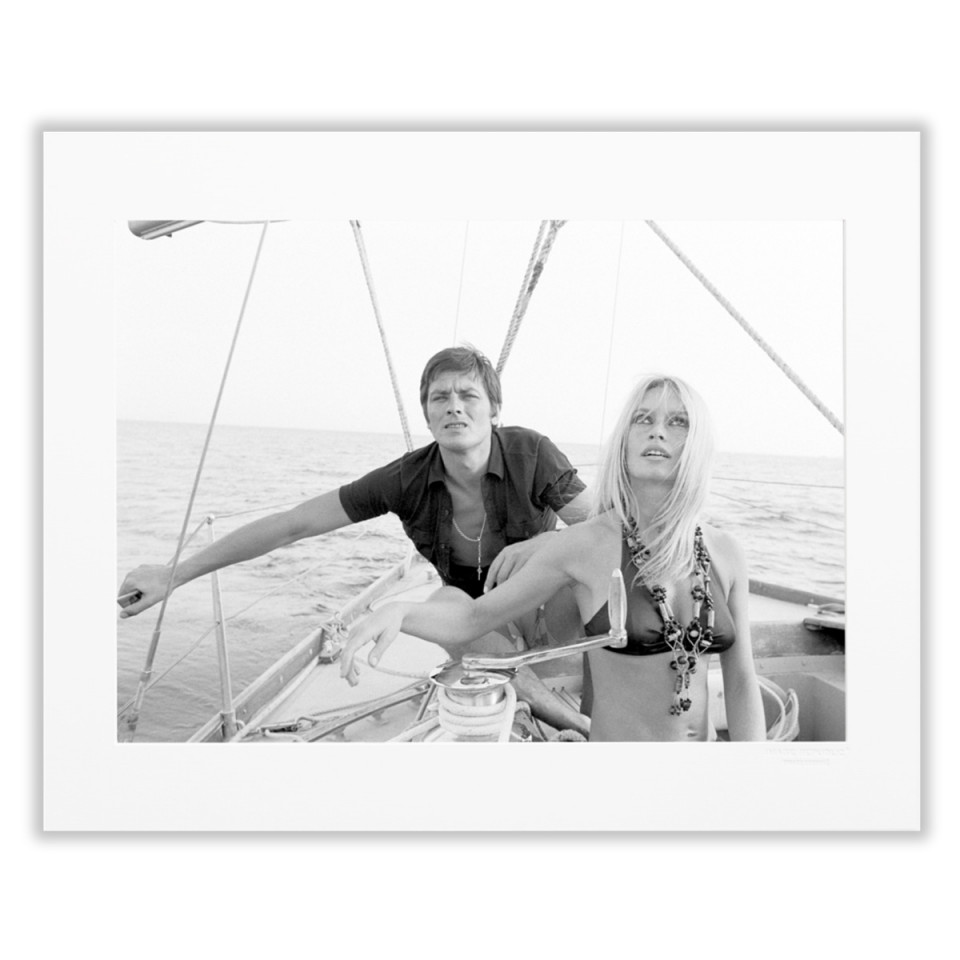 Affiche Delon Noir et Blanc - IMPRESSION LIN