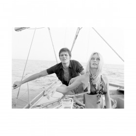 Affiche Delon Noir et Blanc - IMPRESSION LIN