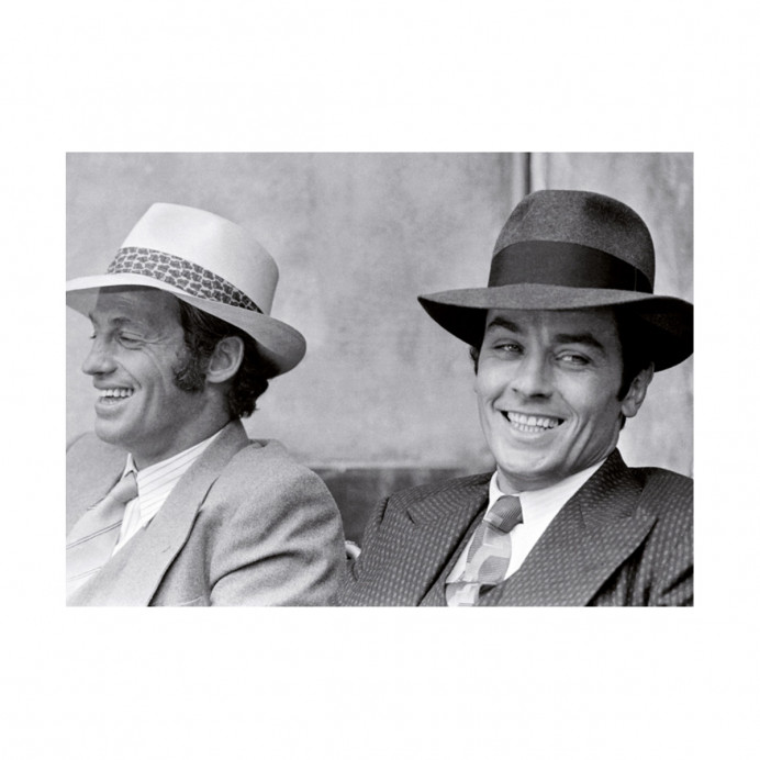 Image Republic Affiche Delon Noir et Blanc