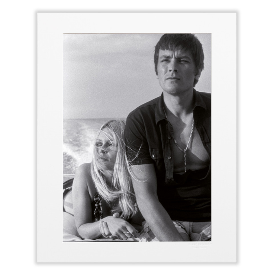 Affiche Delon Noir et Blanc - IMPRESSION LIN