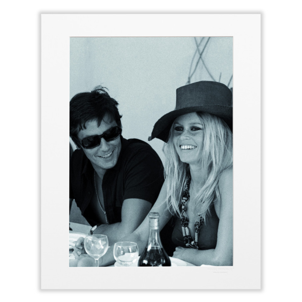 Affiche Delon Noir et Blanc - IMPRESSION LIN