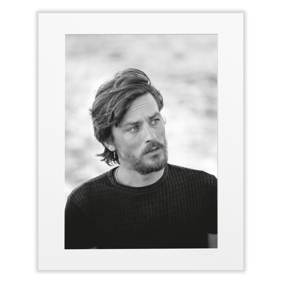 Affiche Delon Noir et Blanc - IMPRESSION LIN