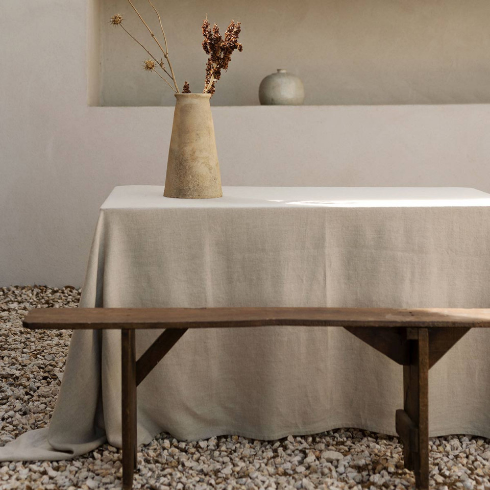Nappe de Table GRANVILLE en Lin Lavé Tissé