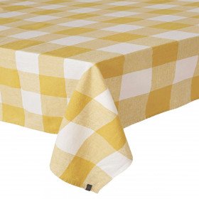 Nappe de Table à Gros Carreaux en Lin Lavé et Coton PALMA II  