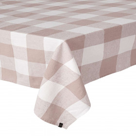 Nappe de Table à Gros Carreaux en Lin Lavé et Coton PALMA II  