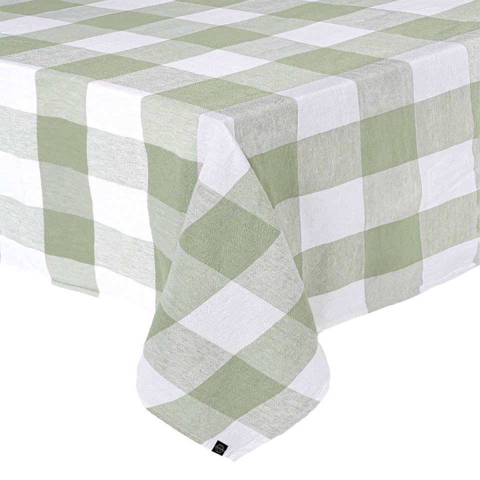 Nappe de Table à Gros Carreaux en Lin Lavé et Coton PALMA II