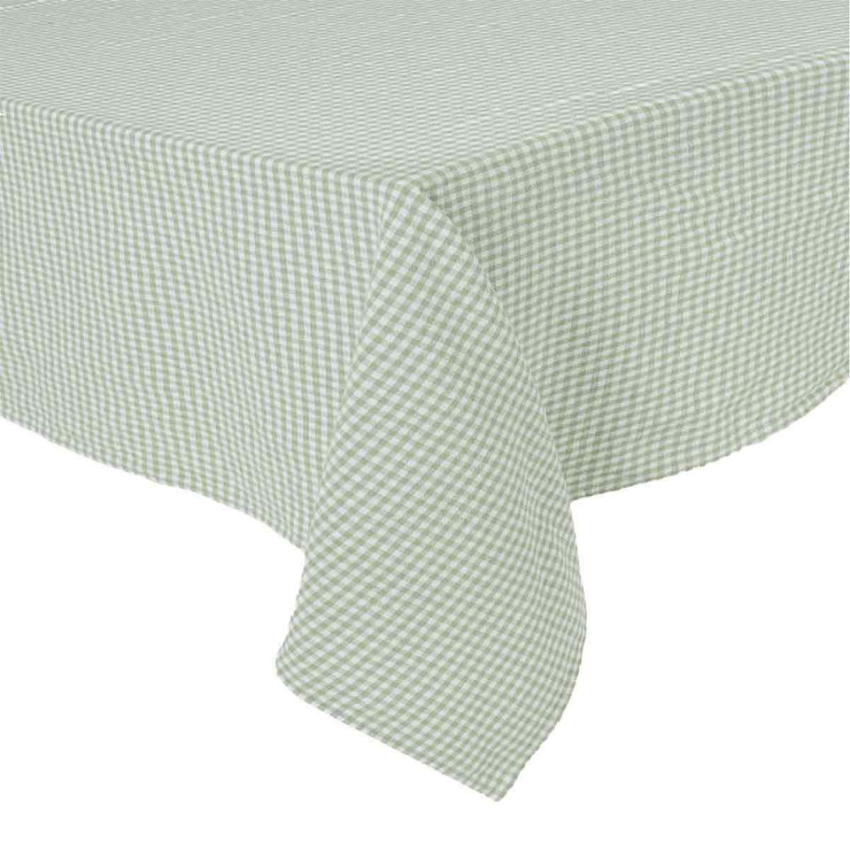 Nappe de Table à Petits Carreaux en Lin Lavé et Coton PIANA II  