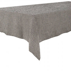 Nappe de Table à Petits Carreaux en Lin Lavé et Coton PIANA II  