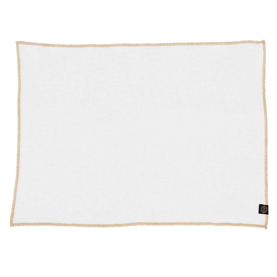 Set de Table en Lin et Coton CORTE - 35X45 blanc