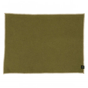 Set de Table en Lin et Coton CORTE - 35X45 olive