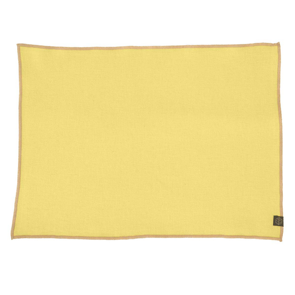 Set de Table en Lin et Coton CORTE - 35X45 paille