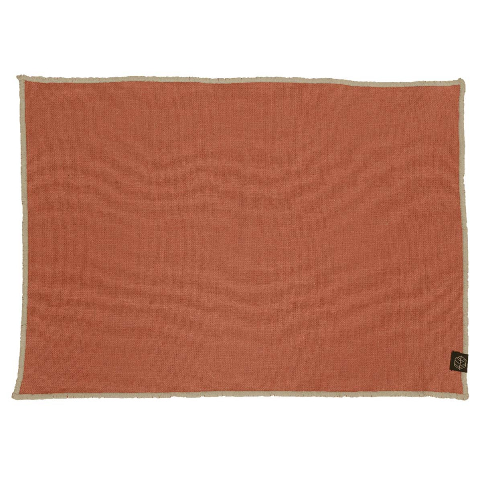 Set de Table en Lin et Coton CORTE - 35X45 terre brulee