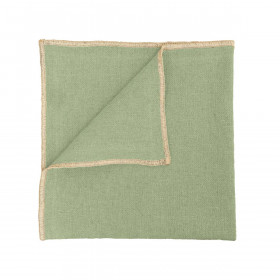 Serviette de Table en Lin et Coton CORTE - 40X40 Amande