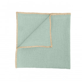 Serviette de Table en Lin et Coton CORTE - 40X40 celadon