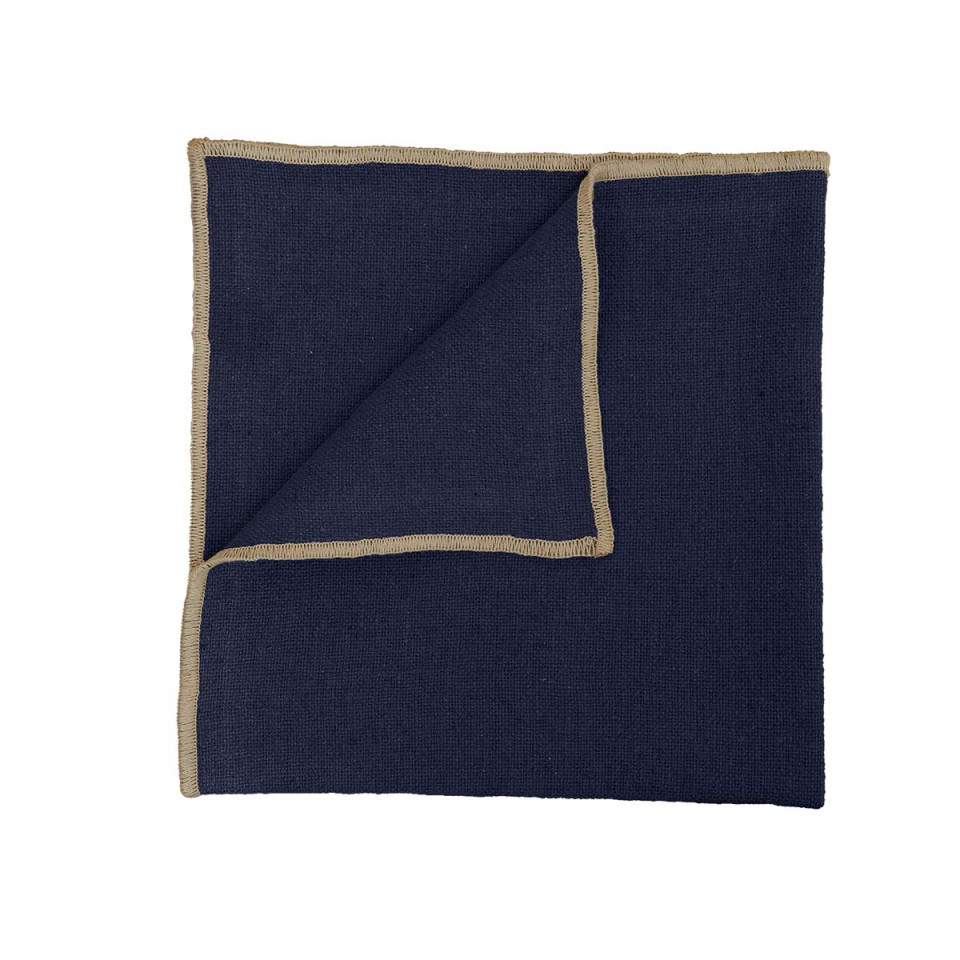 Serviette de Table en Lin et Coton CORTE - 40X40 encre