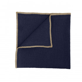 Serviette de Table en Lin et Coton CORTE - 40X40 encre