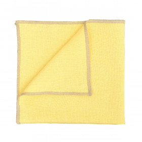 Serviette de Table en Lin et Coton CORTE - 40X40 paille