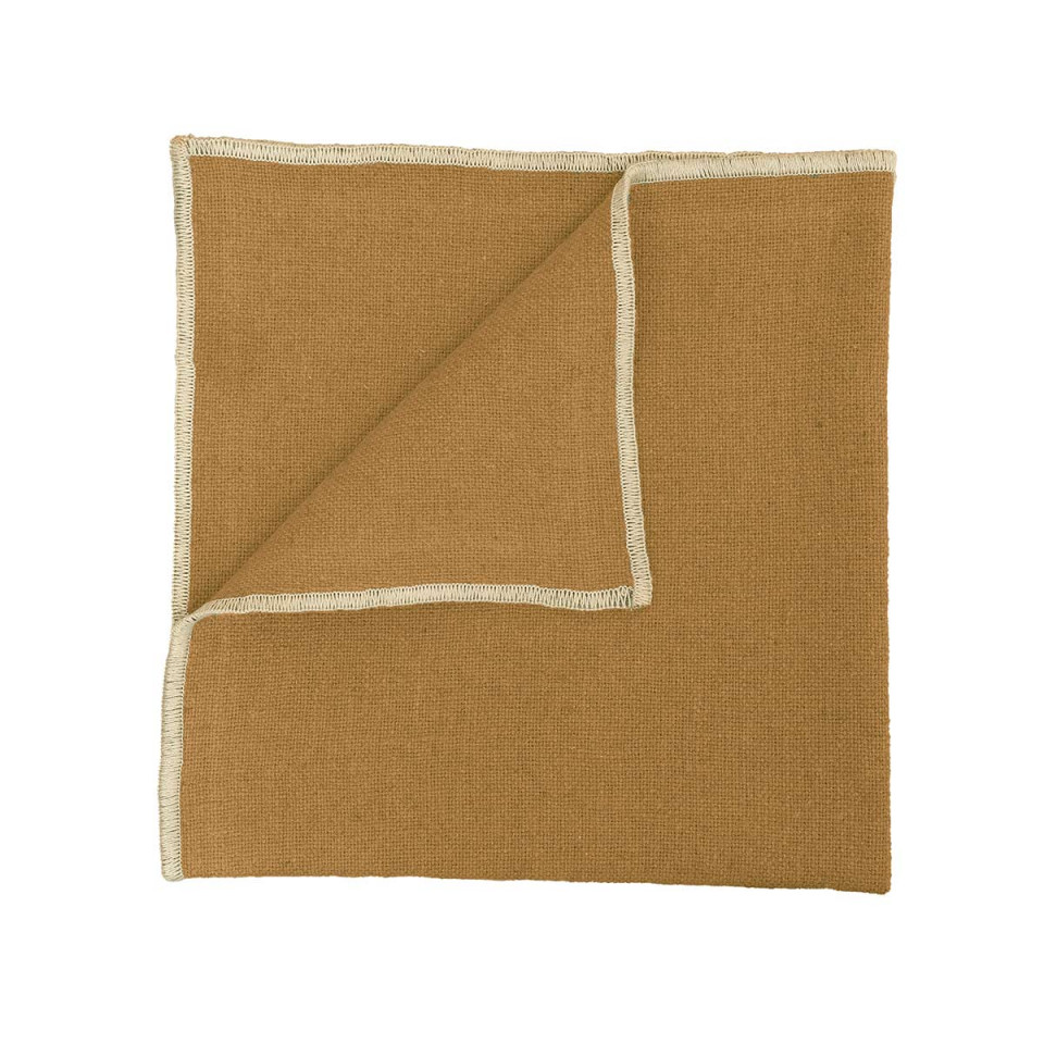 Serviette de Table en Lin et Coton CORTE - 40X40 tabac