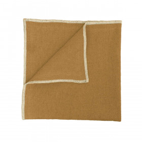 Serviette de Table en Lin et Coton CORTE - 40X40 tabac