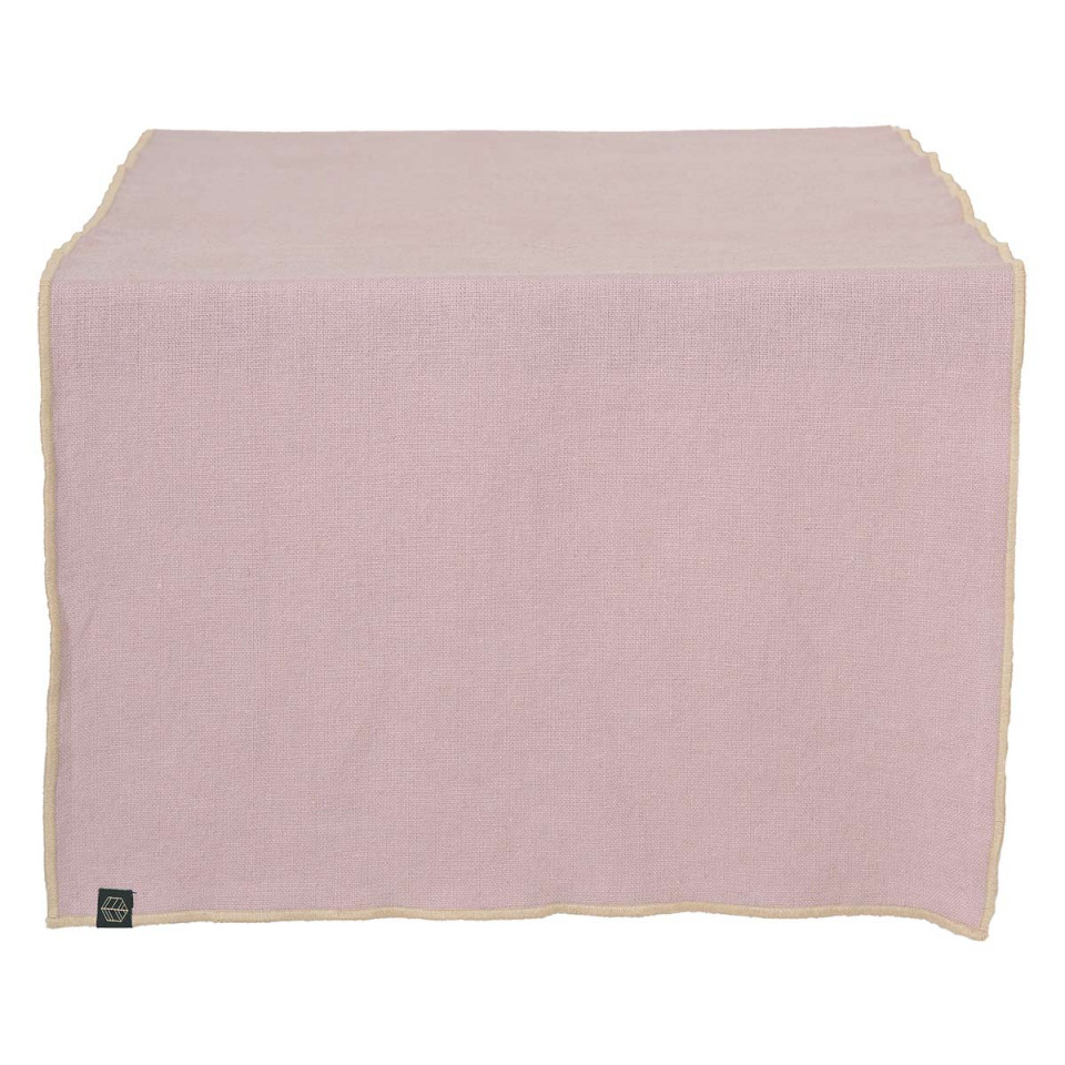 Chemin de Table en Lin et Coton CORTE - 48X160 petale