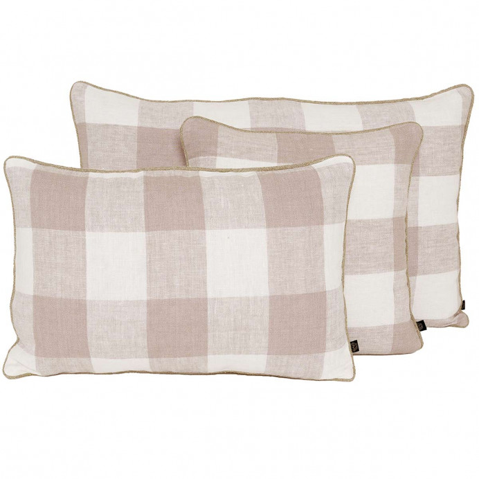 Harmony Textile - Haomy Housse de Coussin PALMA en Lin