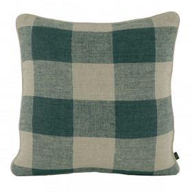 Housse de Coussin 100% Lin à Gros Carreaux PALMA