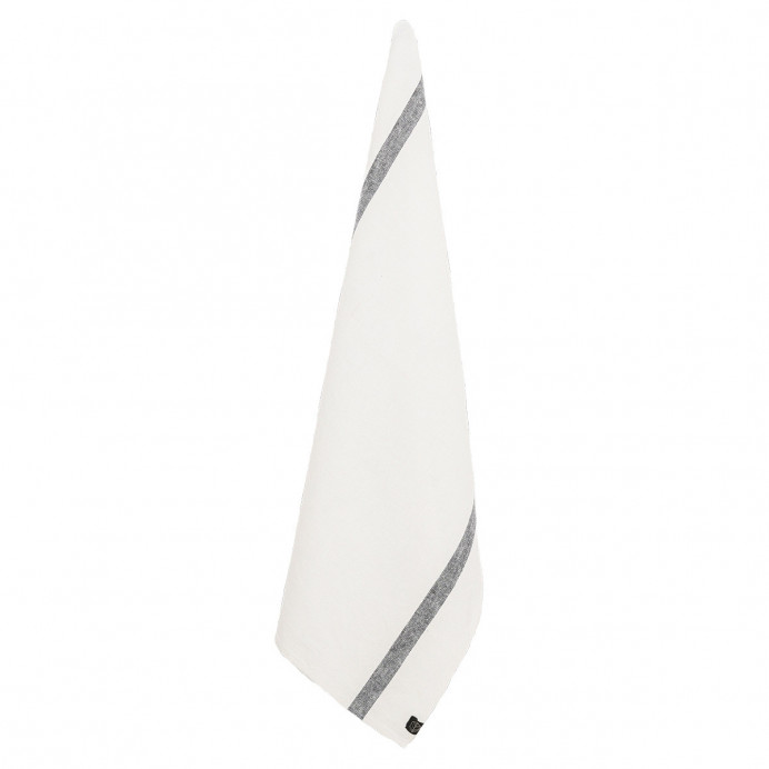 Harmony Textile - Haomy - Torchon Lin et Coton Bande Noire COME