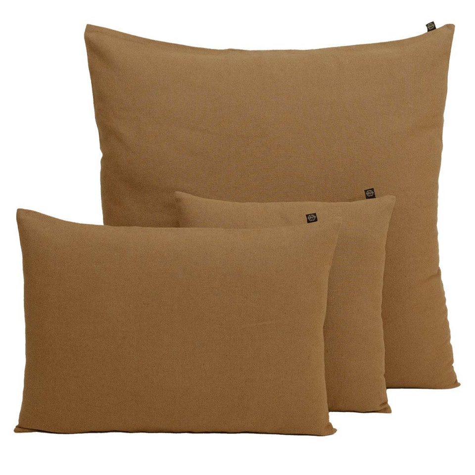 Housse de Coussin Uni Lin et Coton FIGARI  