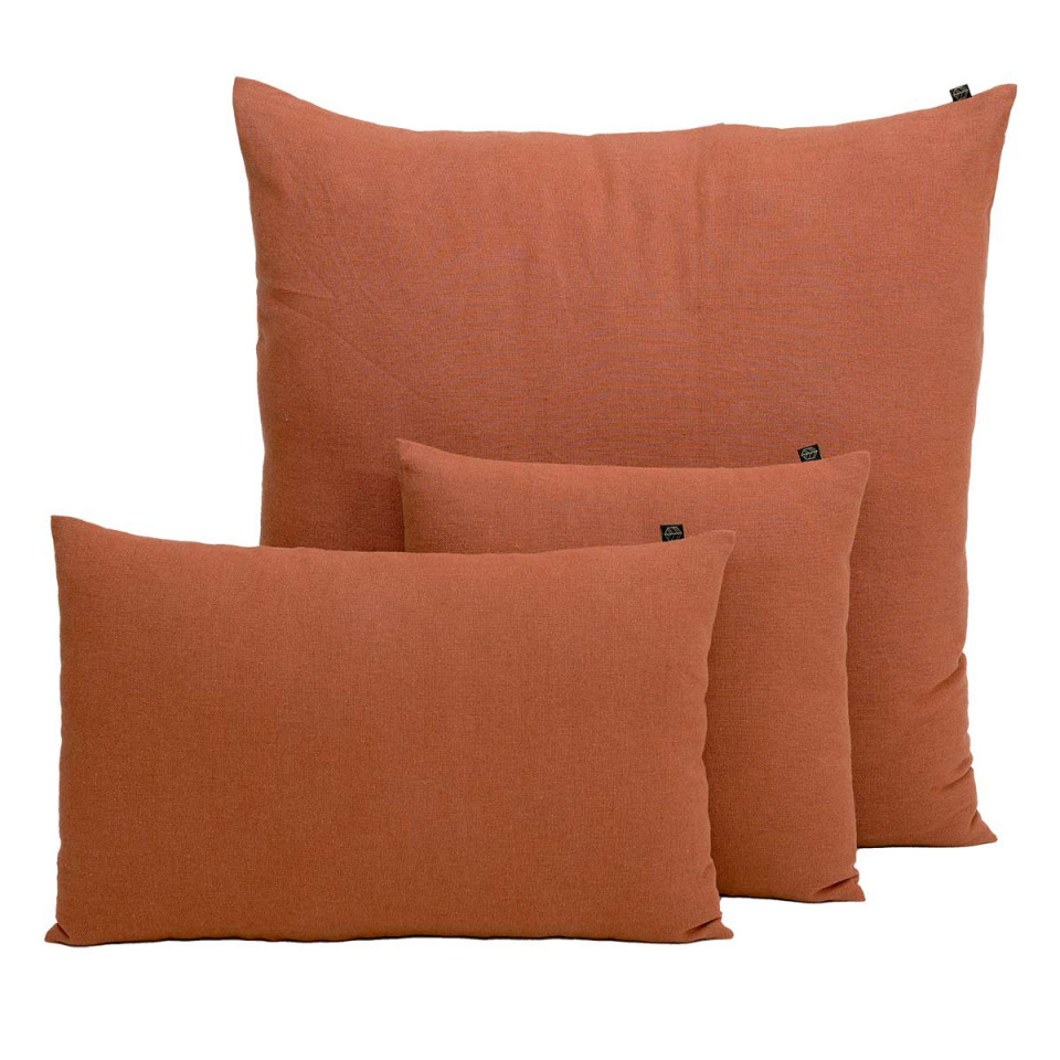Housse de Coussin Uni Lin et Coton FIGARI  