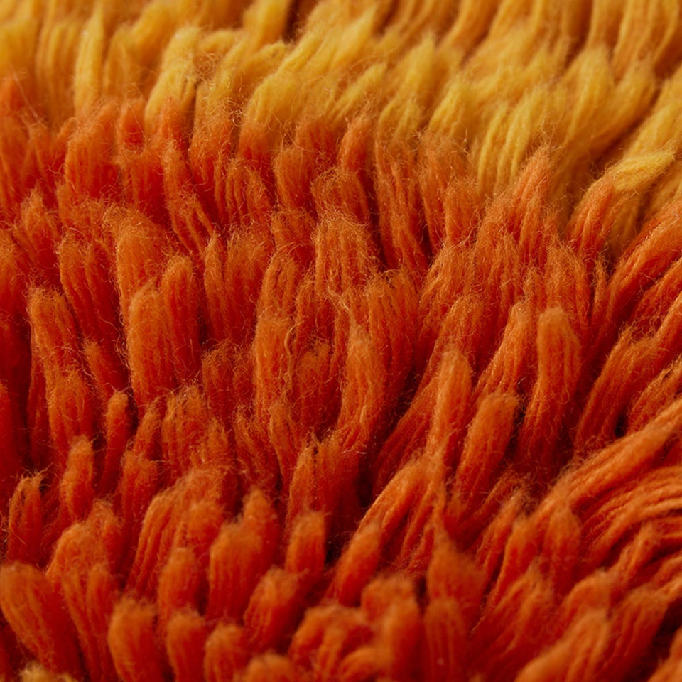 Coussin complet multicolore à poils longs Fluffy Horizon