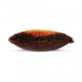 Coussin complet multicolore à poils longs Fluffy Horizon