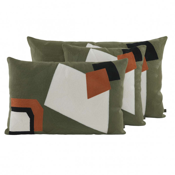 Housse de Coussin Graphique en 100% Coton NAGOYA