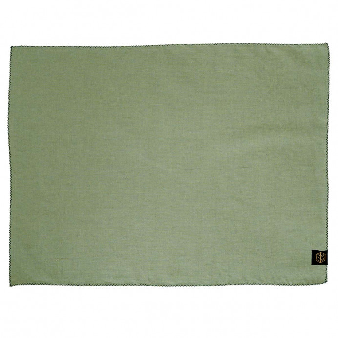 Set de Table Lin et Coton Point Zigzag ZILIA - Haomy