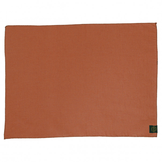 Set de Table Lin et Coton Point Zigzag ZILIA - Haomy
