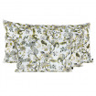 Housse de Coussin en Lin Imprimé Fleuri MAHE