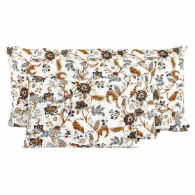 Housse de Coussin en Lin Imprimé Fleuri MAHE  