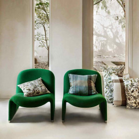 Housse de Coussin en Lin Imprimé Fleuri MAHE  
